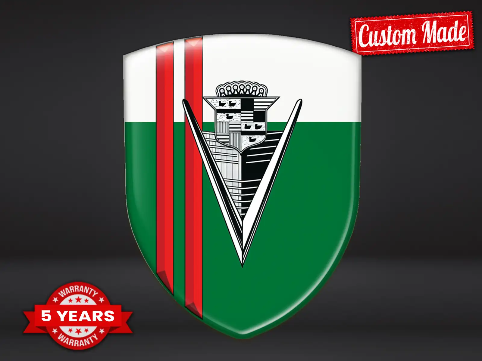 Cadillac Resin Self Adhesive decal Superior Quality Premium Domed  ST